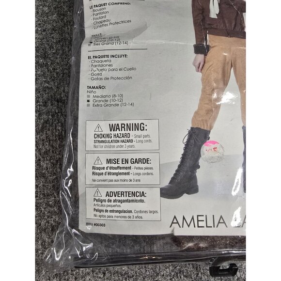 California Costume AMELIA EARHART/AVIATOR / CHILD Girls Pilot Child Large - Picture 3 of 6